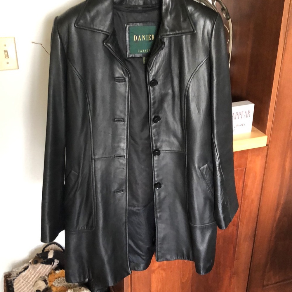 DANIER Black Leather jacket